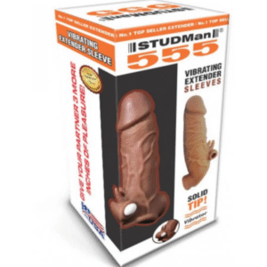 555 Vibrating Silicone Penis Sleeve for Men