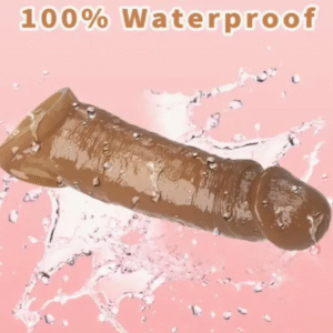Chocolate Colour Jumbo Super Duper Realistic Penis Extender Sleeve
