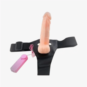 Realistic Solid Strap On Dildo With Vibration & Balls